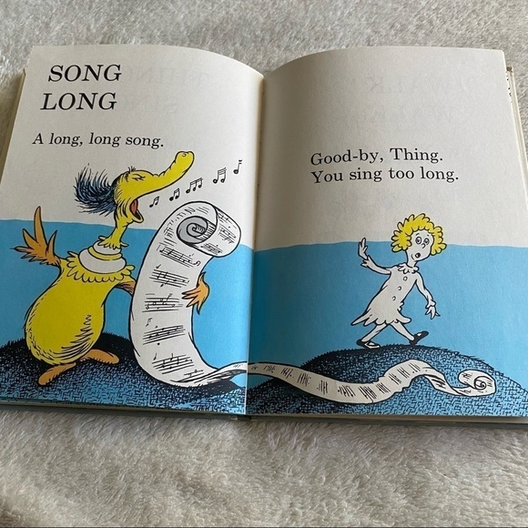 𝅺VINTAGE Hop on Pop By Dr Seuss 1963 Hardcover​​​​​ - Picture 3 of 6